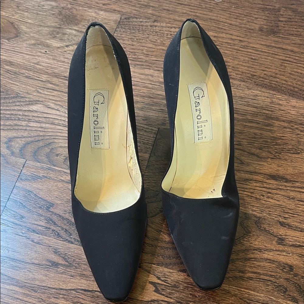 Jacqueline Garolini Black Women's Square Heels